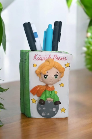 Küçük Prens Kitabı Şeklindeki Kalemlik 10x8 Cm