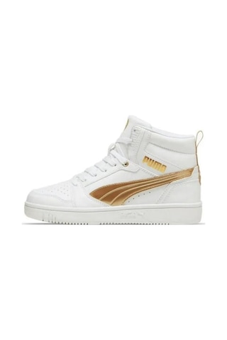 Puma 39747401 Rebound V6 Whıte Gold Kadın Sneaker 001