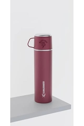 Çelik Termos Kapaklı 500 Ml Açık Beyaz
