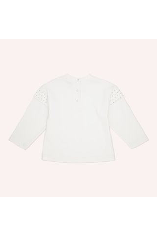 Panço Kız Çocuk Uzun Kollu T-shirt Gri-melanj 2421gb05019-4898 001