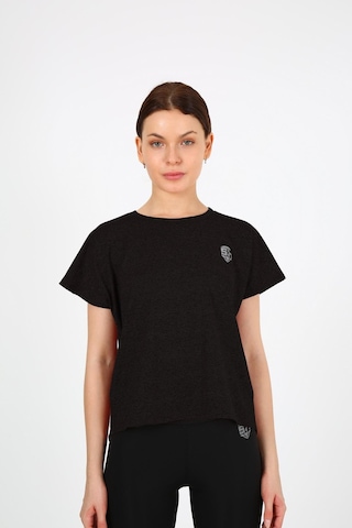 Sportonex So21s004 Run Poly T-shirt Kadın T-shirt Siyah