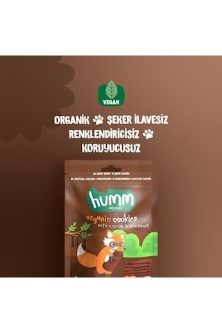 Organik Keçiboynuzlu Ve Fındıklı Vegan Kurabiye 55 Gr