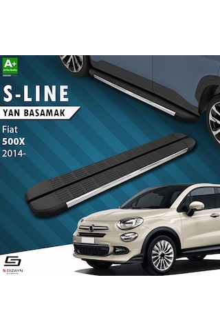 S-dizayn Fiat 500x S-line Krom Yan Basamak 173 Cm 2014 Üzeri