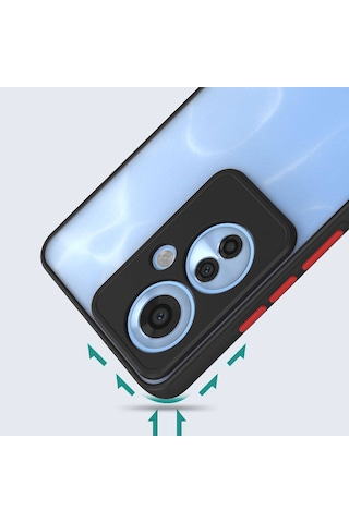 Oppo Reno 11f 5g Kılıf Zore Hux Kapak