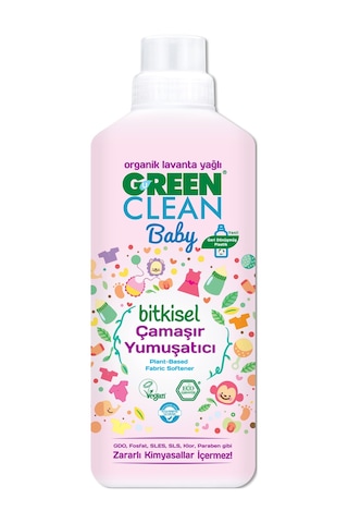 Green Clean Baby Bitkisel Çamaşır Yumuşatıcı 1000 Ml 12'li Set