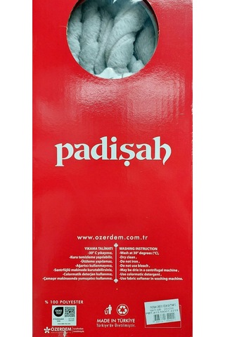 Padişah Embos Kutulu Çift Kişilik Vizon Battaniye 220x240 -gri Gri