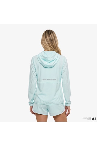 Under Armour Velociti Pro Storm Kadın Yeşil Koşu Ceket 6009542