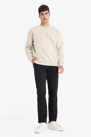 Defacto Relax Fit Bisiklet Yaka Kalın Basic Düz Sweatshirt T5139az25aubg735 Bej
