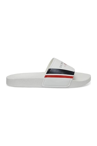 U.S. Polo Assn. U.s.polo Assn Wılly 4fx Beyaz Terlik Comfort Casual Anatomik Terlik Beyaz