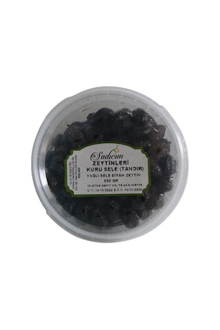 Sadıcım Kuru Sele (TUZSUZ) Siyah Zeytin TANDIR 650 GR