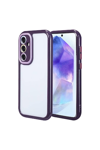 Samsung Galaxy A55 Uyumlu Renkli Tasarımlı Kamera Korumalı Lüx Silikon Kılıf