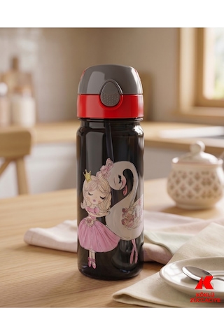 500 Ml Pipetli Su Matarası Çok Renkli