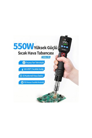 Sag-55 High-end Configuration Pro Akıllı Sıcak Hava Tabancası 550w