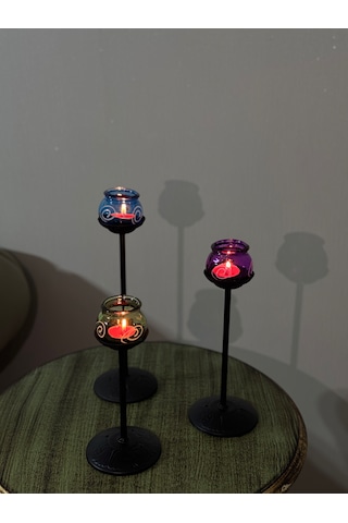 3lü Şamdan Mumluk