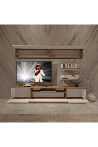 Decoraktiv Trendstyle 5 Mdf Tv Ünitesi Tv Sehpası Pera - Beyaz