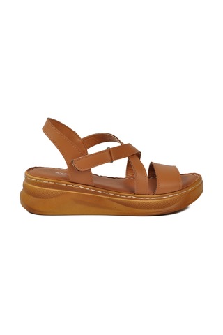 Ayakmod 492123 Z Taba Kadın Topuklu Sandalet