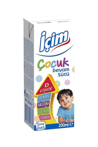 İçim Çocuk Devam Sütü 200 Ml X 24 Adet