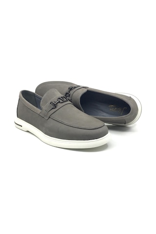 Lisan Sohes Lisans Shoes 245 %100 Hakiki Deri Erkek Günlük Ortopedik Rahat Yazlık Casual Ayakkabı Yeni Sezon 40-44 Gri Nubuk