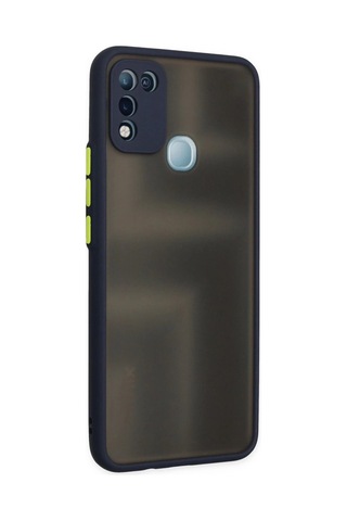 İnfinix Hot 10 Play Kılıf Montreal Silikon Kapak - Lacivert Düz Renkli