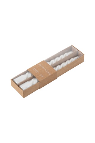 Mudo Home 2li Burgulu Şamdan Mum Sedef 18cm 419650