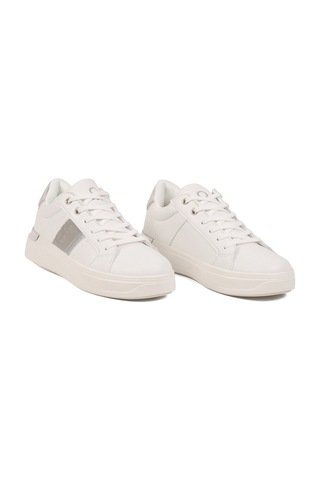 United Colors Of Benetton Bej Gümüş Bağcıklı Cilt Memory Foam Unisex Spor Ayakkabı Bnı-12074 G Bej-gümüş