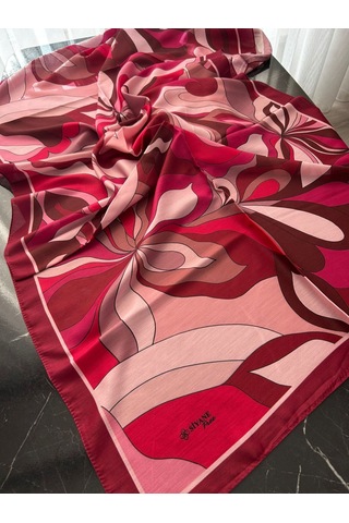Siyane Scarf Naturel Desen Şal 01 Çok Renkli