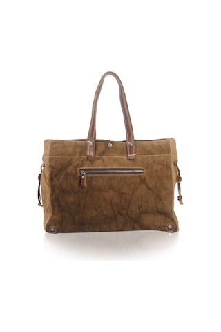 Muchuan Batik Kanvas Postacı Çanta Kahverengi