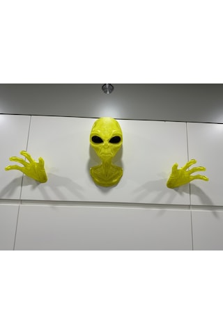 Alien Uzaylı Duvar Dekorasyonu Veya Kulaklık Standı Parlak Y.