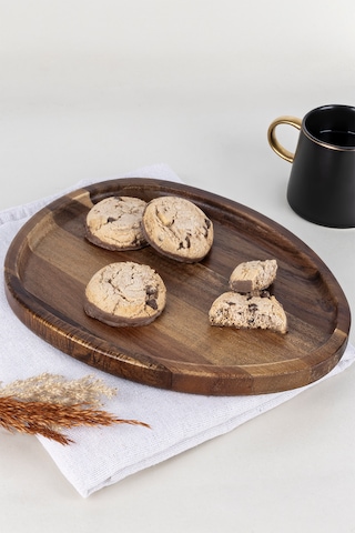 Naturalove Akasya Büyük Sunum Tabağı - Yuvarlak