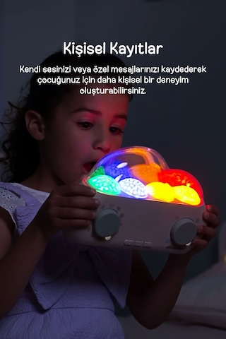 Cloud-b Senkronize Işık Projeksiyonlu Hikaye Anlatıcı Uyku Arkadaşı 22,5x5,5x14,5 Cm