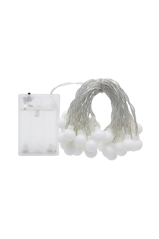 Qingmipy 6 Metre 40 Işıklı Renkli Sabit Ve Yanıp Sönen Bahçe Ve Ev Dekorasyonu İçin Peri Işığı Beyaz