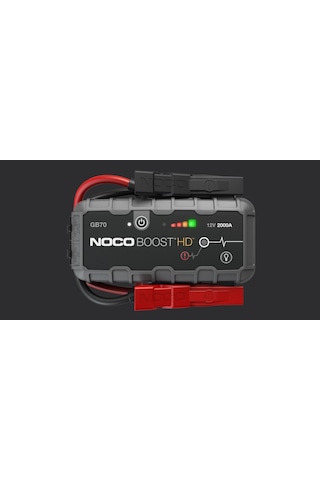 Noco Boost HD GB70 12V 2000 Amper Lityum Akü Takviye + Powerbank + Led Lamba