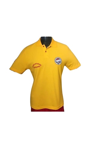 Cankurtaran Polo Yaka Tişört -tssf/2xl Beden Kırmızı - Sarı