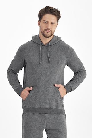 Monox Erkek Kapüşonlu Mevsimlik Sweatshirt 001 Antrasit