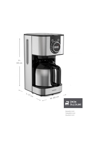 Karaca Series 2303 Steel Filtre Kahve Makinesi