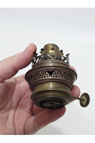 Antika Gaz Lambası Mekanizma Başlığı 027 Altın