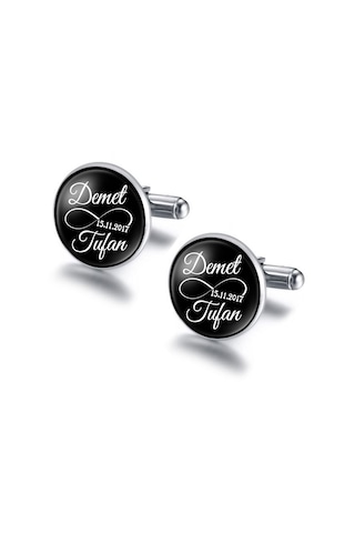 Sevgili İsimli Kol Düğmesi Damatlık Kol Düğmesi İsimli