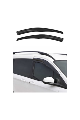 Ford Tourneo Courier 2014-2023 Uyumlu Araca Özel Sport Style Akrilik Cam Rüzgarlığı Koyu 2 Parça