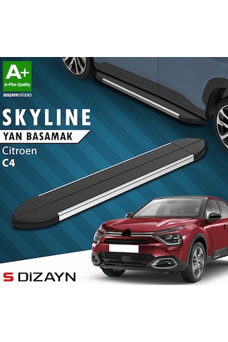S-dizayn Citroen C4 3 Skyline Krom Yan Basamak 183 Cm 2021 Üzeri A+ Kalite