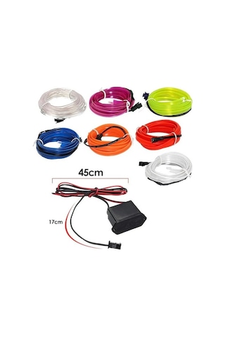 Araç Içi Neon Ledi Ip Led Renk Seçenekli 5 M
