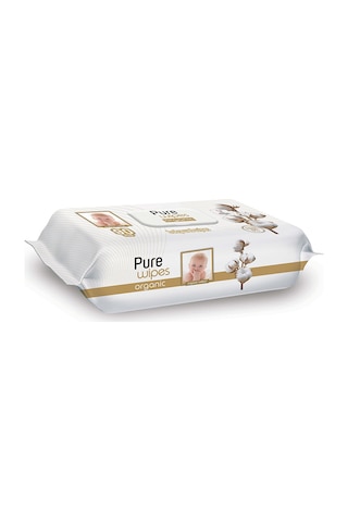 Pure Wipes Organik Pamuklu Bebek Islak Mendil 90 Adet