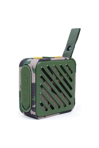 Taşınabilir Bluetooth V5.2 Kablosuz Hoparlör Hi-fi Güçlü Ses Tf Kart Usb Aux Destekli Type-c Şarjlı 1200mah Mini Speaker, Sk-682 Yeşil
