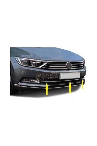 Vw Passat B8 Sd 2015 2019 Ön Tampon Alt Çıtası 3 Prç.p. Çelik