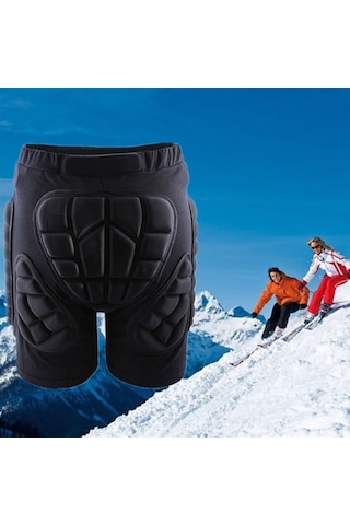 Besthome1 Koruyucu Kalça Pantolon Kayak Snowboard Unisex, Paten Giyim İçin Siyah