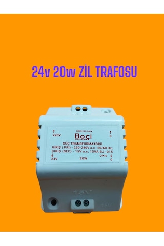 24 V 20 W Zil Transformatörü 24 V 20 W Zil Transformatörü