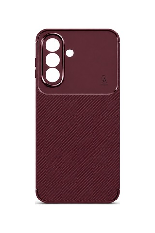 Samsung Galaxy A27 Uyumlu Kılıf Karbon Tasarım Kamera Korumalı Silikon Telefon Kılıfı Kapak Bordo