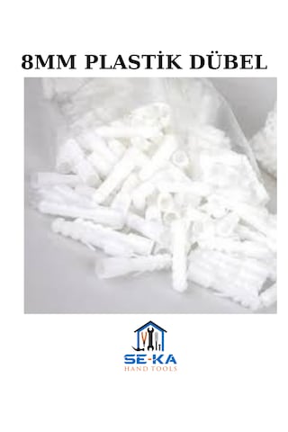 8mm Plastik Dübel 1000 Adet