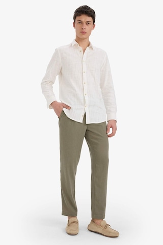Defacto Relax Fit Kısa Paça Keten Görünümlü Pantolon E4790ax25aukh465 Haki