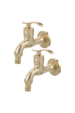 2pcs Vintage Duvara Monte Musluk Tarzı Dekoratif Mutfak Ve Banyo Lavabo Musluğu Çamaşırhane Ve Havuz İçin Çok Yönlü Sızıntı Tasarımı 2