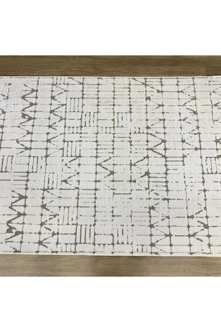 Hoom Rugs Terrace 8204 Beyaz Hav Toz Vermez Dekoratif Kilim